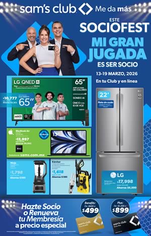 Catálogo Sam's Club Ofertas SOCIOFEST 2026